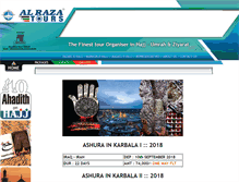Tablet Screenshot of alrazatours.com